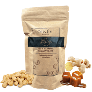 Kešu v karameli so zázvorom 250g